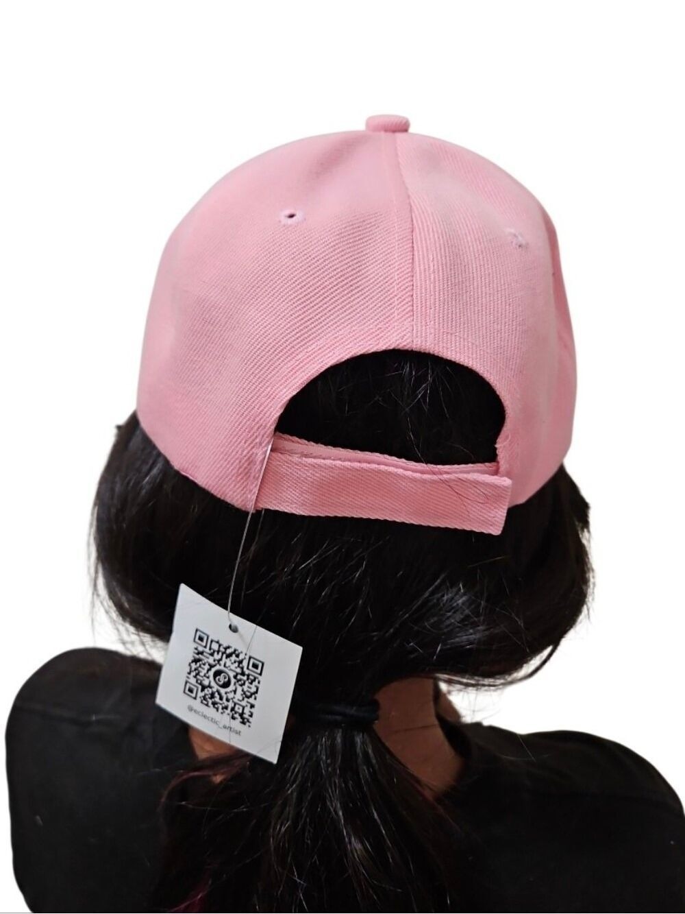 UPCYCLED OOAK Pink Cap Wearable Art Hat Strength Original Design Pain Awarness - Picture 7 of 17
